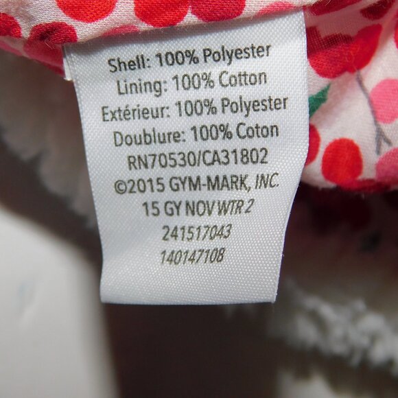 Gymboree Baby Girl 18-24 months White Sherpa Vest Holly Pattern Lined - Picture 8 of 8